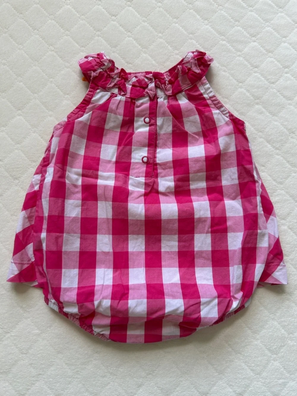 Carter's | Pink Orange Girl Romper | 18m - Picture 2 of 4